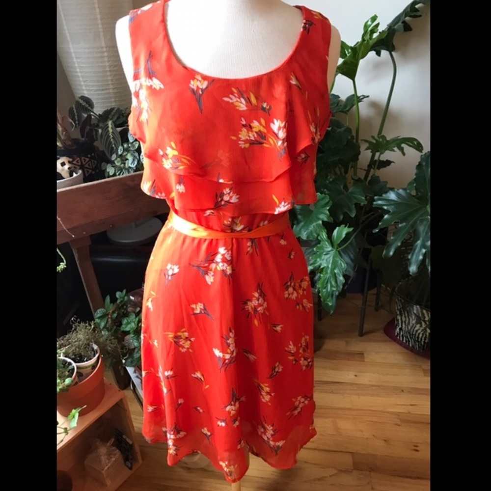 Orange summer dress